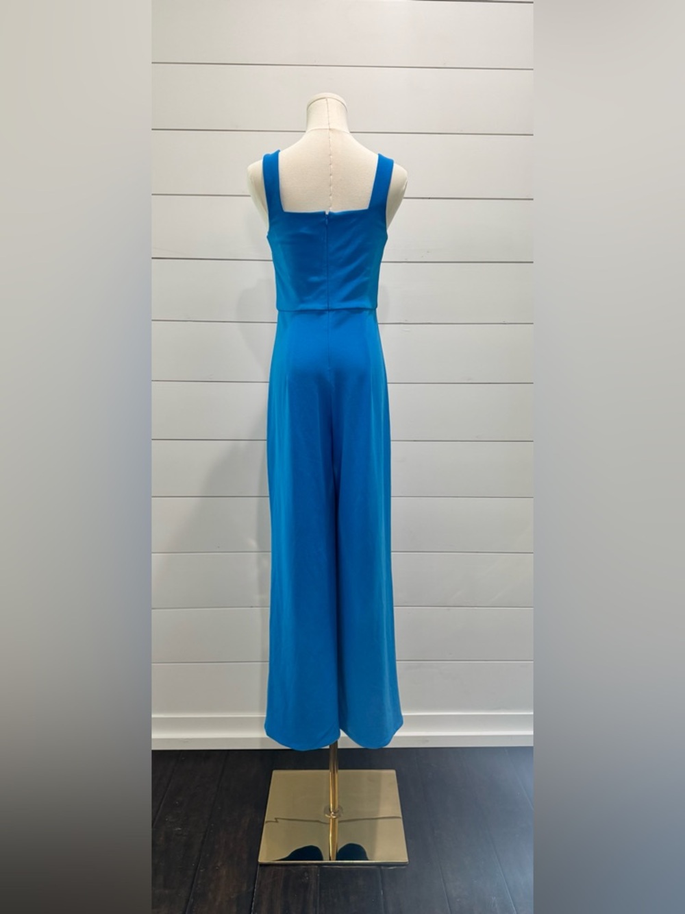 💙Express Cobalt Blue💙Wide Leg Jumpsuit Small V Neck Sleeveless - Picture 2 of 4